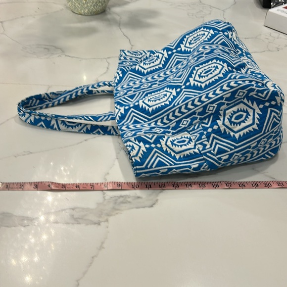 ANTIK KRAFT Blue & White Tote/Bag. - Picture 7 of 12